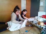 Výroba Morany - školní děti